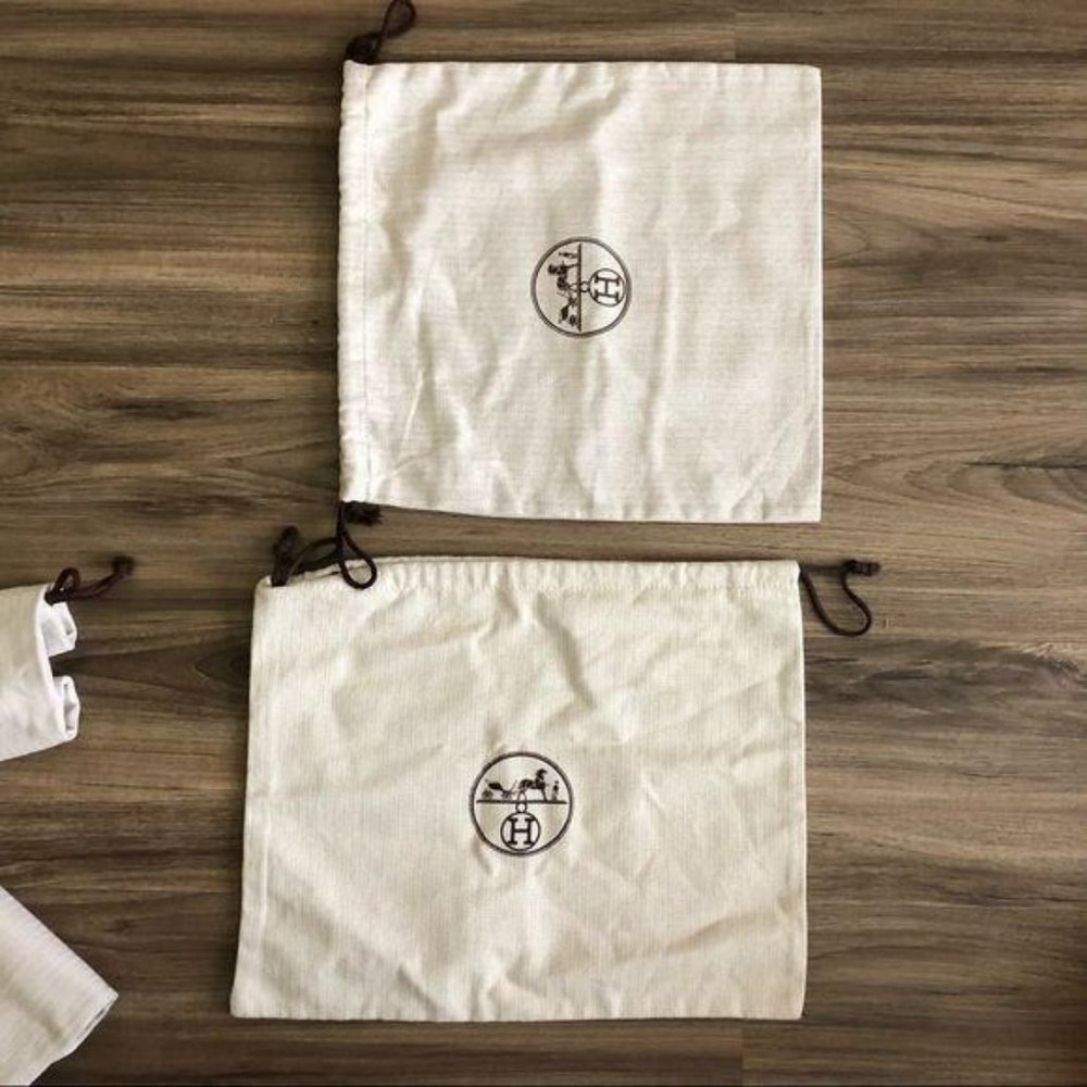 Hermes Toiletry Travel Bag Set Of 5 Logo Canvas - image 6